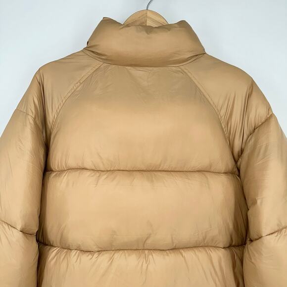 Abercrombie & Fitch Oversized Utility Puffer Jacket, Light Brown/ Tan NWT - Picture 11 of 13
